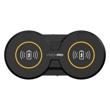 Wireless charging pad for LED lamps, double (also charges some phones) VISION PRO