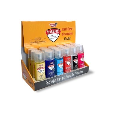INSENTI Air freshener spray 50 ml MIX 18 pcs. folding box INSENTI Air freshener spray 50 ml MIX 18 pcs. folding box