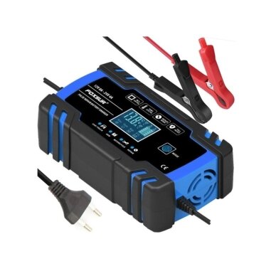 Smart battery charger with repair function, 12V 8A / 24V 4A, 6–150Ah