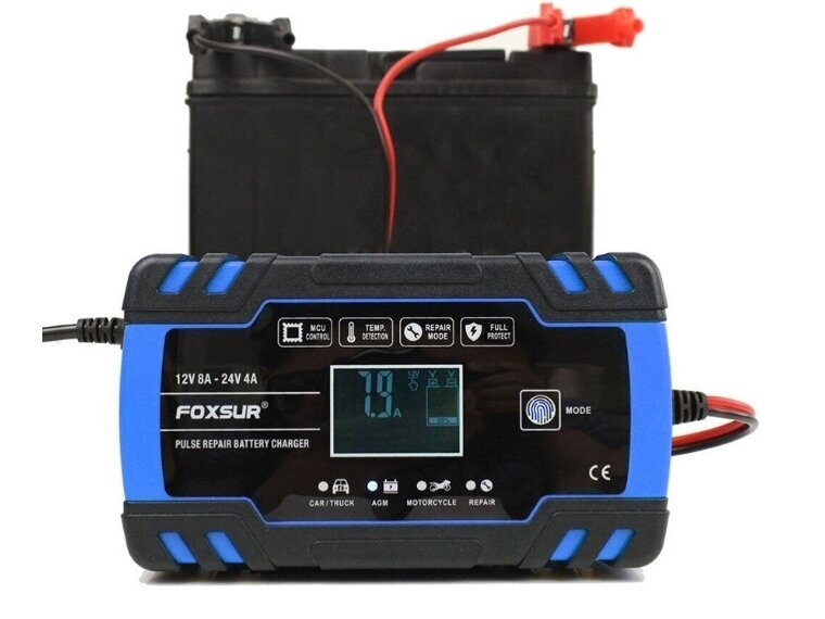 išmanusis akumuliatoriaus pakrovėjas su taisymo funkcija 12V 8A, 24V 4A 6-150Ah 5 išmanusis akumuliatoriaus pakrovėjas su taisymo funkcija 12V 8A, 24V 4A 6-150Ah 5