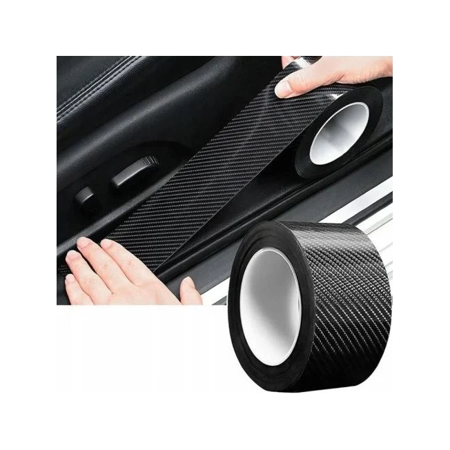 Adhesive car sill protection tape 10cm X 5m (Carbon 5D pattern) 1