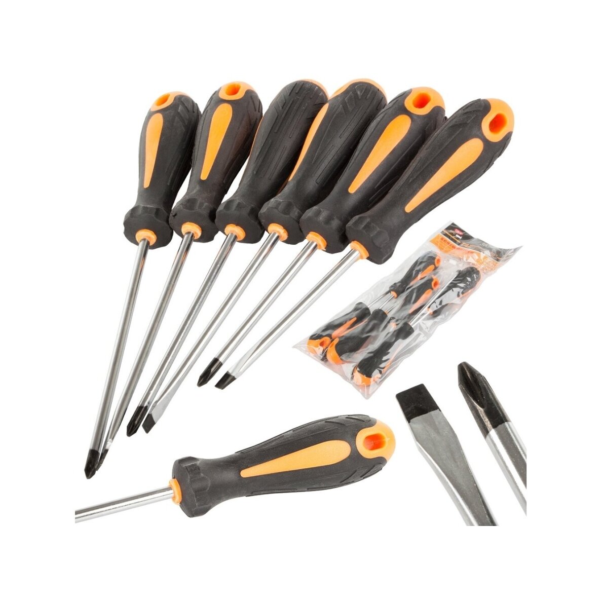 High-quality screwdriver set 6pcs (tips with magnet)