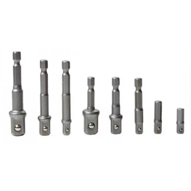 Adapter set for sockets 8 pcs. 1/4", 3/8", 1/2''
