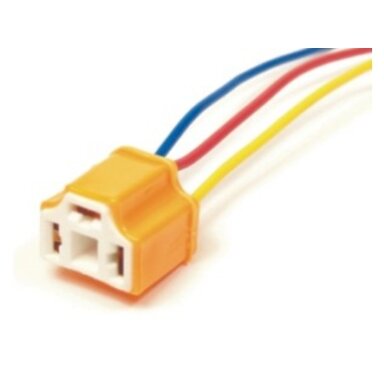 Ceramic socket for H4 bulb with 20cm cable