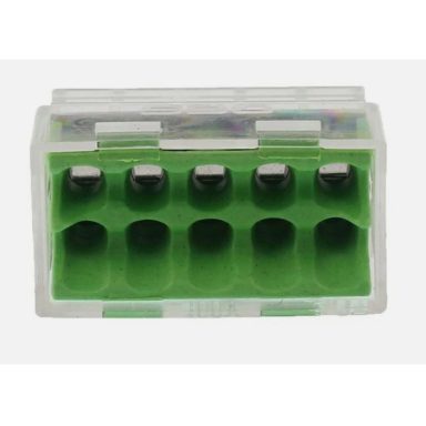 Wire connector - wire terminal 10 x 0.5-2.5 mm² green 24A 400V