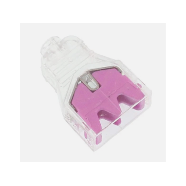 Wire connector - wire terminal 2 x 0.5-2.5 mm² pink 24A 400V