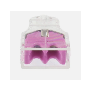 Wire connector - wire terminal 2 x 0.5-2.5 mm² pink 24A 400V