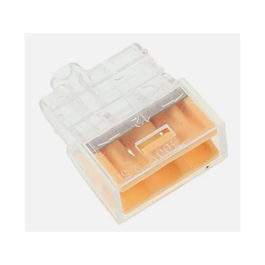 Wire connector - wire terminal 3 x 0.5-2.5 mm² orange 24A 400V