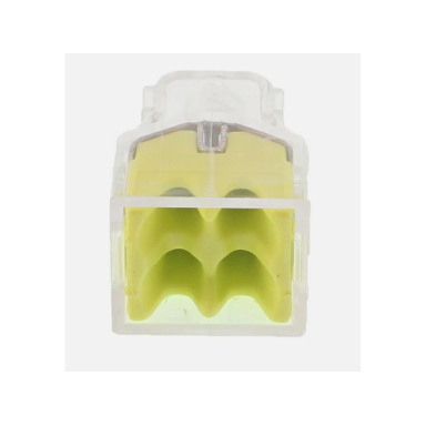 Wire connector - wire terminal 4 x 0.5-2.5 mm² yellow 24A 400V