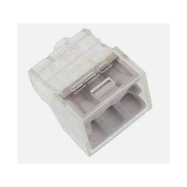 Wire connector - wire terminal 6 x 0.5-2.5 mm² gray 24A 400V