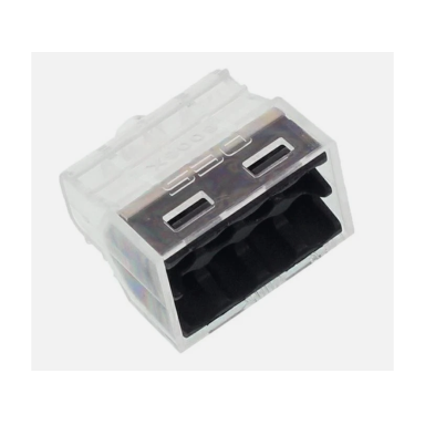 Wire connector - wire terminal 8 x 0.5-2.5 mm² black 24A 400V