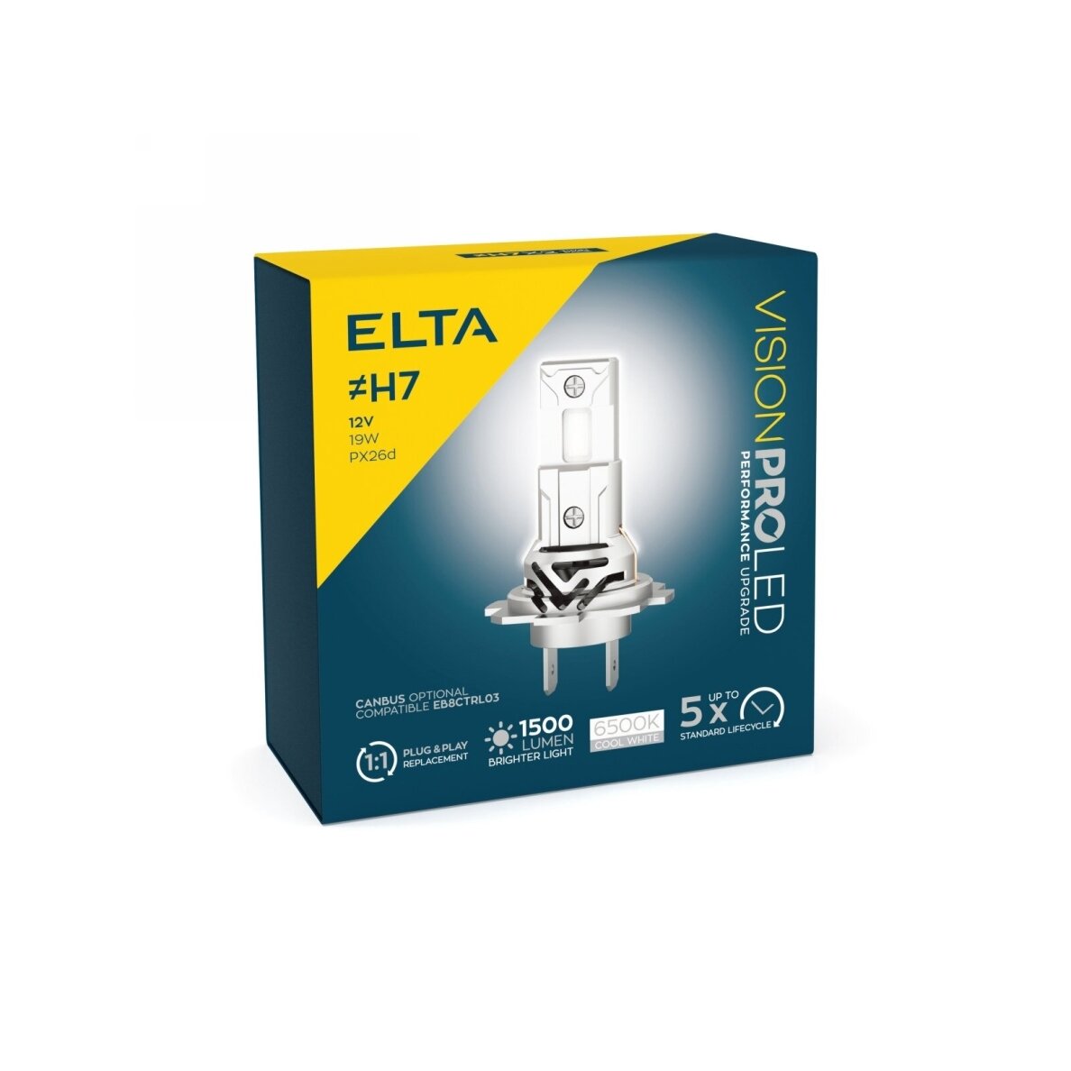 Px26d Led LED 12V 15W 6500K PX26d (H7) 2PCS VISION PRO | LED Bulbs | LIGHTING AND ...