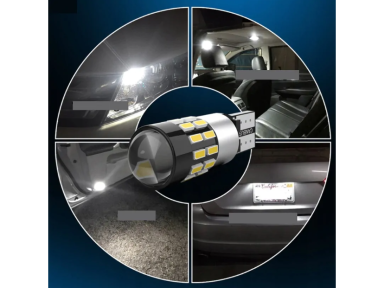 LED automobilio lemputė w5w t10 CANBUS 12v/24v 2vnt LED automobilio lemputė w5w t10 CANBUS 12v/24v 2vnt