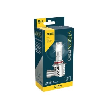 LED 12V 25W P20d HB3 6500K 2PCS VISION PRO