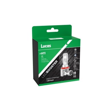 LED 12V 15W PGJ19-1/2/3/5 1500 lm 6500K (H8/H9/H11/H16) 2PCS LUCAS
