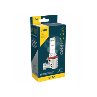 LED 12V 25W PGJ19-1/2/3/5 2200 lm 6500K (H8/H9/H11/H16) 2PCS VISION PRO