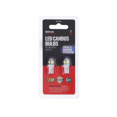 LED bulbs W5W T10 12V, 6500K, 5SMD 2PCS. CANBUS