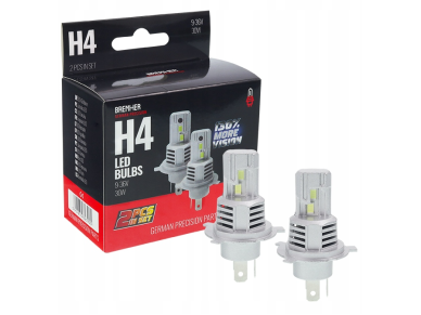 H4 LED lemputes 9-36V, 6500K, 30W 2VNT. H4 LED lemputes 9-36V, 6500K, 30W 2VNT.