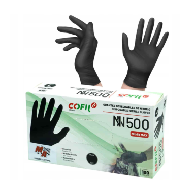 MA PROFESSIONAL - Nitrile gloves black - reinforced 5g. 100 pcs L-9 size MA PROFESSIONAL - Nitrile gloves black - reinforced 5g. 100 pcs L-9 size