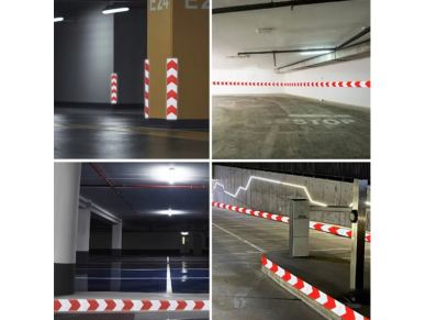 Lipni baltai raudona šviesą atspindinti juosta - 25metrai rulonas/ 5cm plotis 2 Lipni baltai raudona šviesą atspindinti juosta - 25metrai rulonas/ 5cm plotis 2
