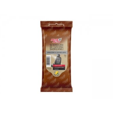 Leather upholstery wipes (Lemon) 24pcs. MOJE AUTO 19-643 Leather upholstery wipes (Lemon) 24pcs. MOJE AUTO 19-643