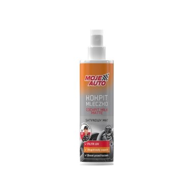 Matt plastic milk for cleaning and UV protection - BLACK scent 300ml MOJE AUTO 19-614