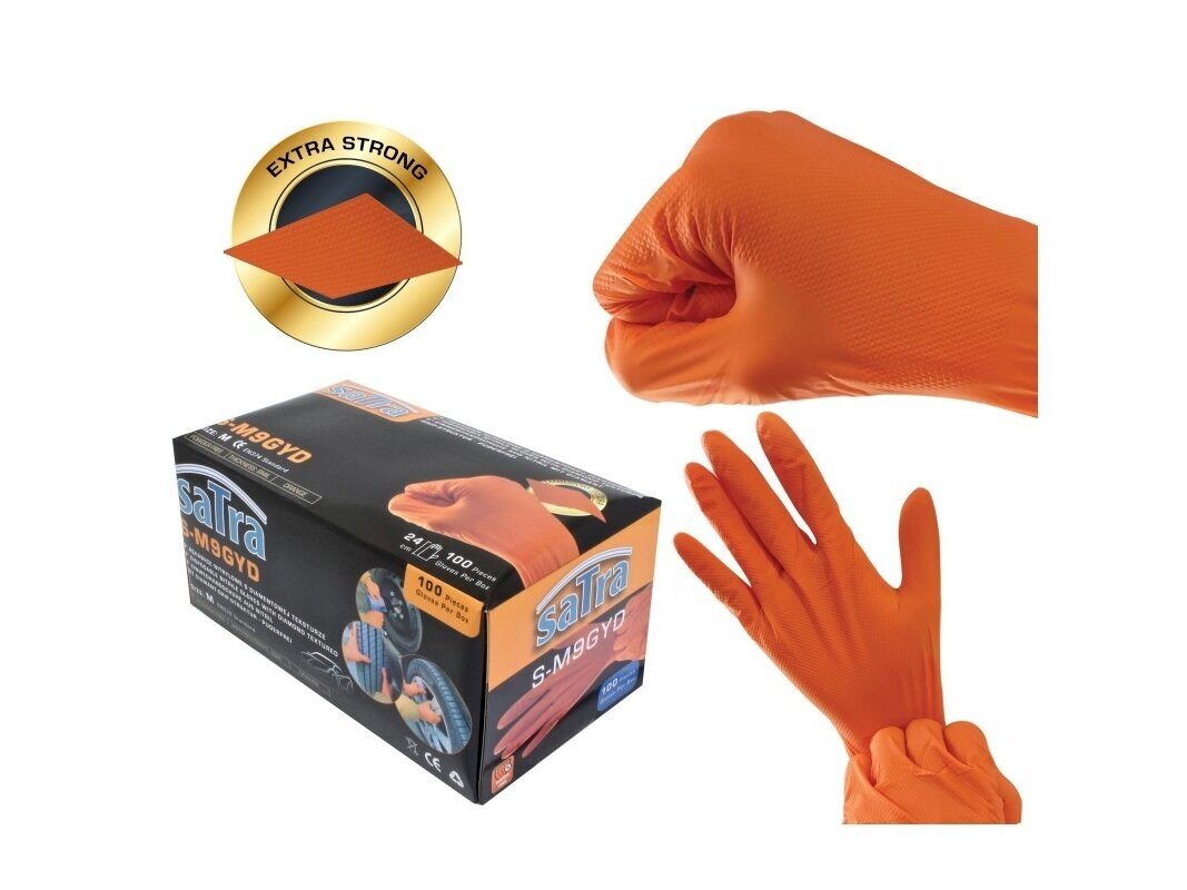 Nitrilinės pirštinės GRIP DIAMOND 100vnt - 50porų  XL- 10 dydis PREMIUM PRODUKTAS