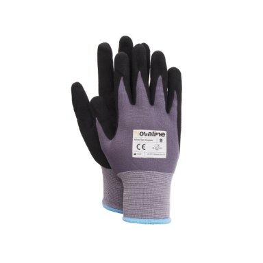 NitroFlex Super Work gloves coated with nitrile foam - abrasion resistant (size 9) with hook NitroFlex Super Work gloves coated with nitrile foam - abrasion resistant (size 9) with hook