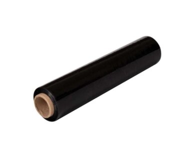 Pakavimo stretch plėvelė JUODA 450mm/200m 17mk