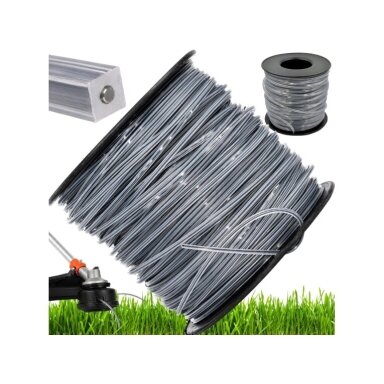 Reinforced square trimmer line, 2.7 mm, 100 meters