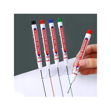 Marker black, blue, red, green 20mm tip length for ceramics, wood, paper, plastic, glass, metal (4pcs)