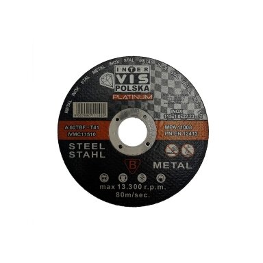 PLATINUM metal cutting disc 115 x 1.0 x 22.23 mm PREMIUM QUALITY