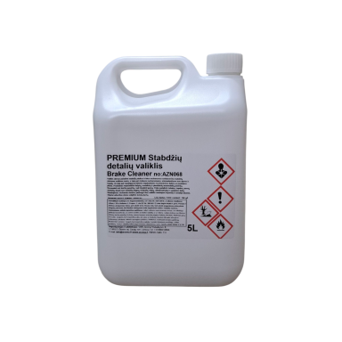 PREMIUM Professional Brake Cleaner 5L ARZENA (alternative to the most popular ones - mildest smell)