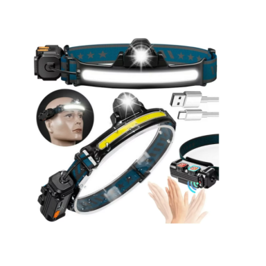 LED strip spotlight on the head with a motion sensor - 6 modes