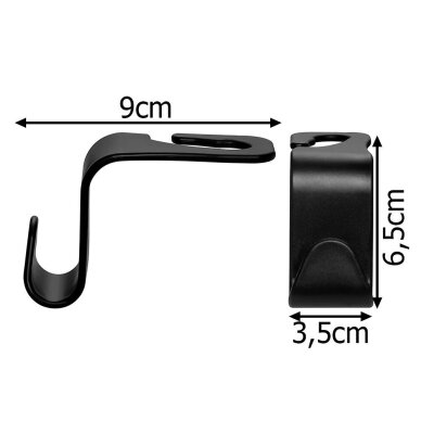 Car hook for bags and other items (attaches to the headrest) 2