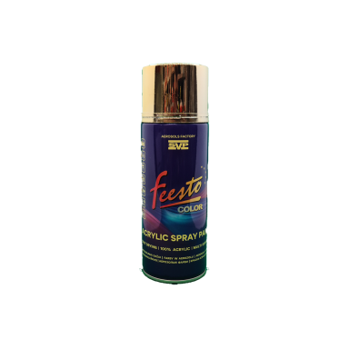 Spray acrylic paint chrome gold color effect 400ml Spray acrylic paint chrome gold color effect 400ml