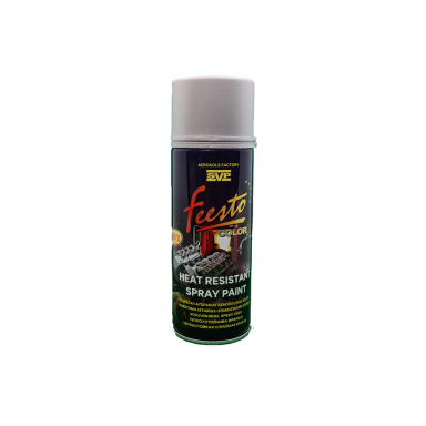 Spray heat-resistant paint, silver +650°C 400ml