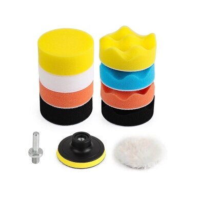 Polishing pads - sponges 80mm M10 11pcs