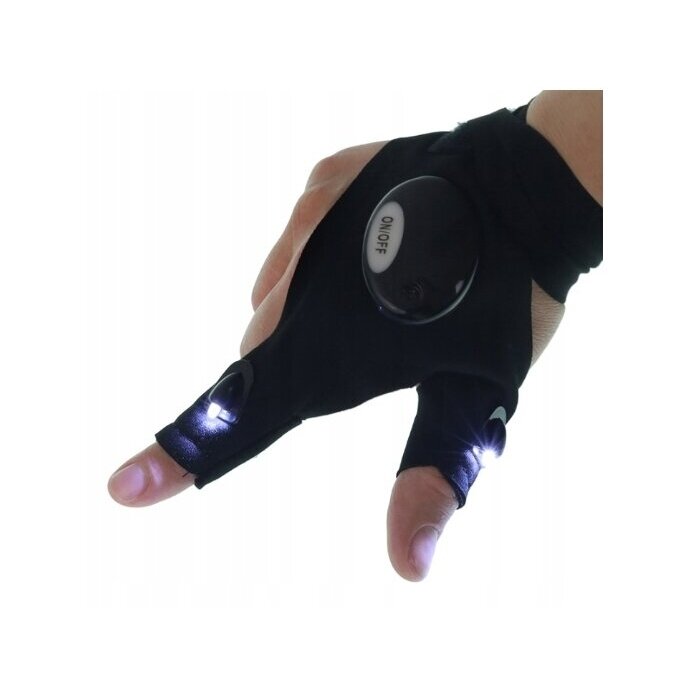 LED gloves, 1 pcs.