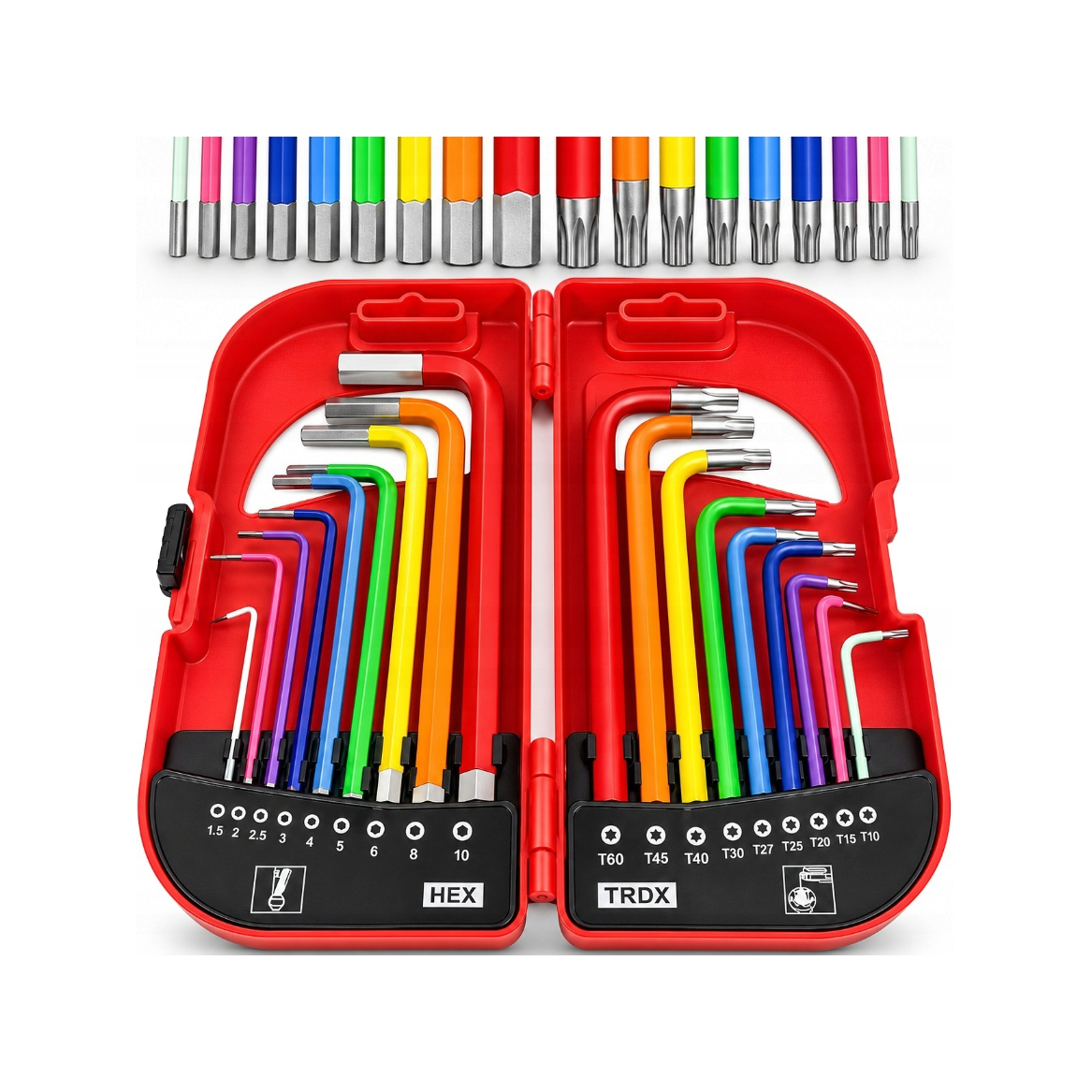 Torx and hex keys 18pcs. set with case