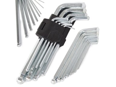 Šešiakampiai raktai - raktų komplektas 9vnt. 1.5mm -10mm