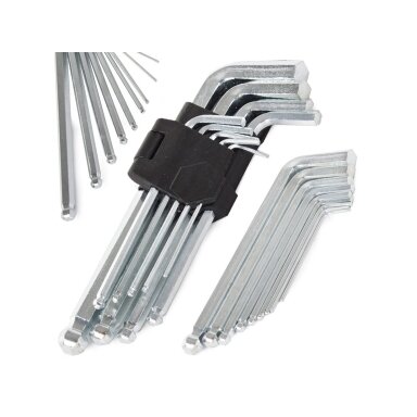 Hexagonal keys - key set 9pcs. 1.5mm -10mm