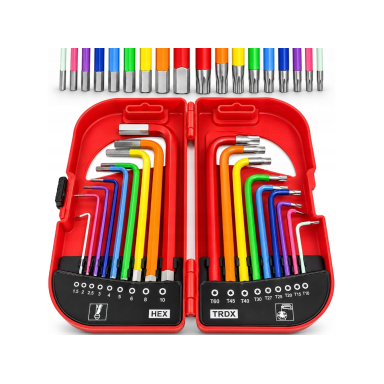 Torx and hex keys 18pcs. set with case