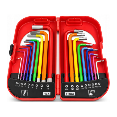 Torx and hex keys 18pcs. set with case 1