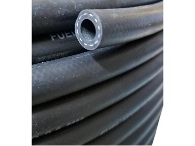 Kuro žarna NBR Ø9,5 x 16,5 mm ( žarna benzinui/ žarna alyvai ) iki 20 bar matuojama Kuro žarna NBR Ø9,5 x 16,5 mm ( žarna benzinui/ žarna alyvai ) iki 20 bar matuojama