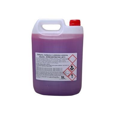 Heating, cooling and ventilation system fluid - CONCENTRATE -80°C 5L /~5,5Kg Heating, cooling and ventilation system fluid - CONCENTRATE -80°C 5L /~5,5Kg