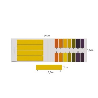 Litmus paper - pH strips 1-14pH 80 pcs. strips 1 Litmus paper - pH strips 1-14pH 80 pcs. strips 1