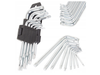 Torx raktai -  raktų komplektas T10-T50 9vnt.