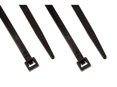 Tvirtinimo dirželiai 3,6 x 150mm /100vnt. Juodi