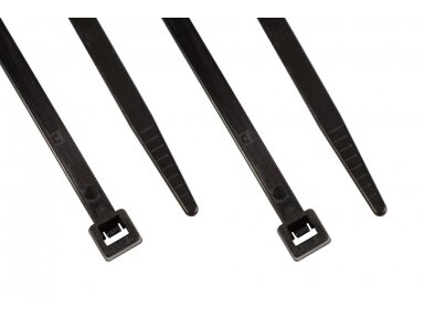 Tvirtinimo dirželiai 4,8 x 300mm /100vnt. Juodi
